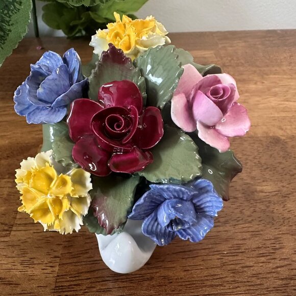 Aynsley Fine Bone China Floral Bouquet Arrangement Vintage English Porcelain - Picture 2 of 6